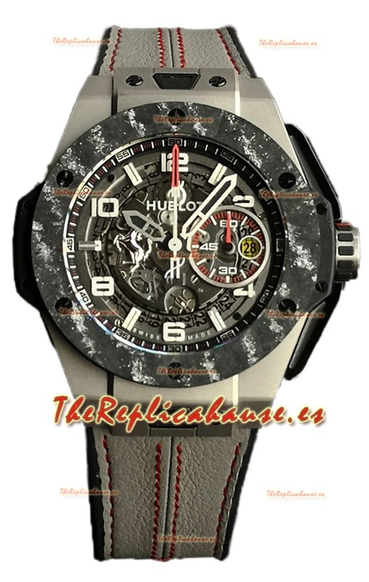 Hublot Big Bang F1 Caja "Titanio Carbono" Cronógrafo Reloj Réplica Suiza 