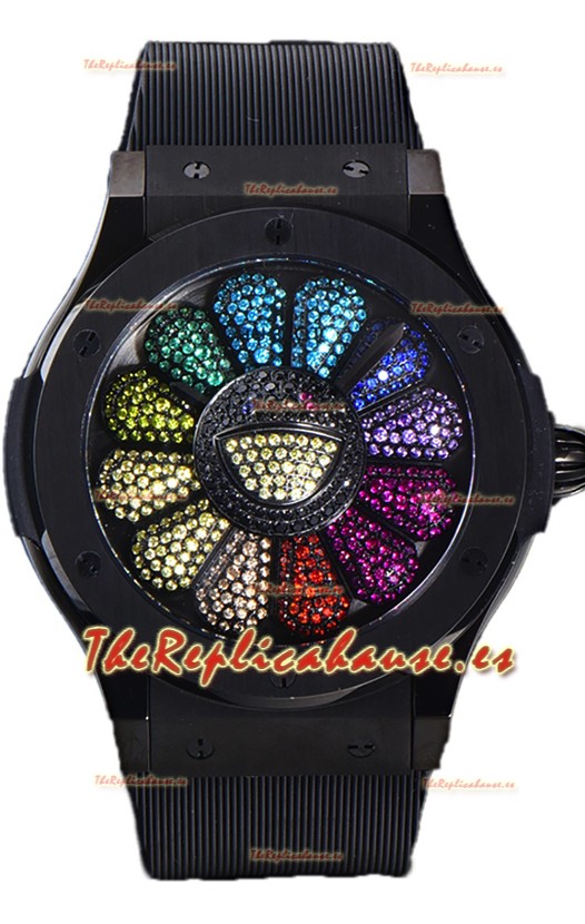 Hublot Classic Edición Fusion Takashi Murakami Reloj Suizo Cerámica Réplica Espejo 1:1