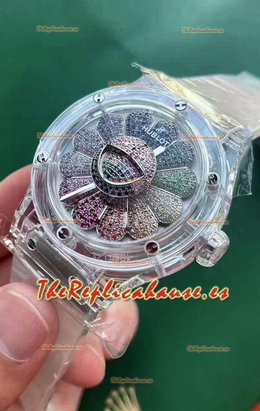 Hublot Classic Fusion Takashi Murakami Sapphire Rainbow Reloj Movimiento Suizo 45MM
