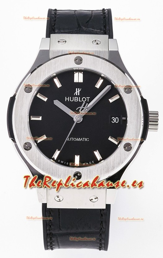 Hublot Super Clone Classic Fusion Titanium 38MM Reloj Réplica Espejo 1:1 Dial Negro