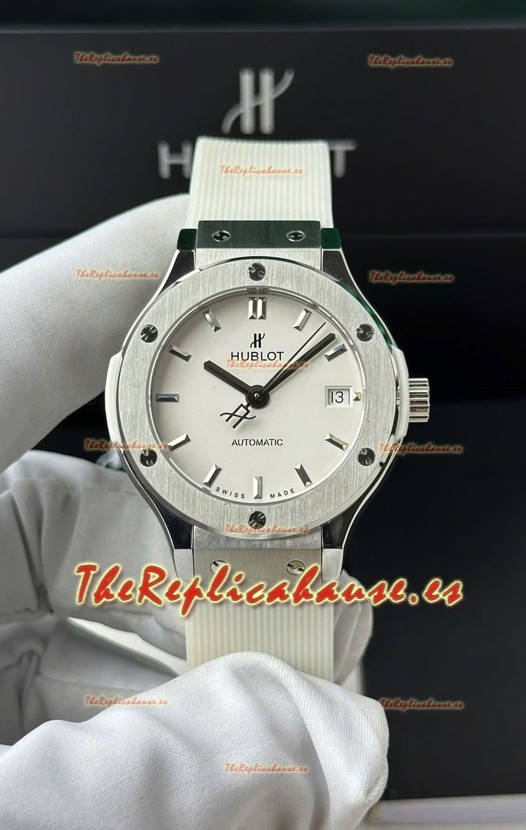 Hublot Super Clone Classic Fusion Titanium 38MM Reloj Réplica Espejo 1:1 Dial Blanco