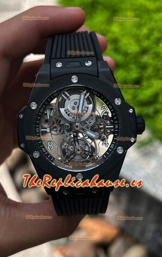 Hublot Big Bang Tourbillon Caja Cerámica Reloj en 45MM Réplica Espejo 1:1