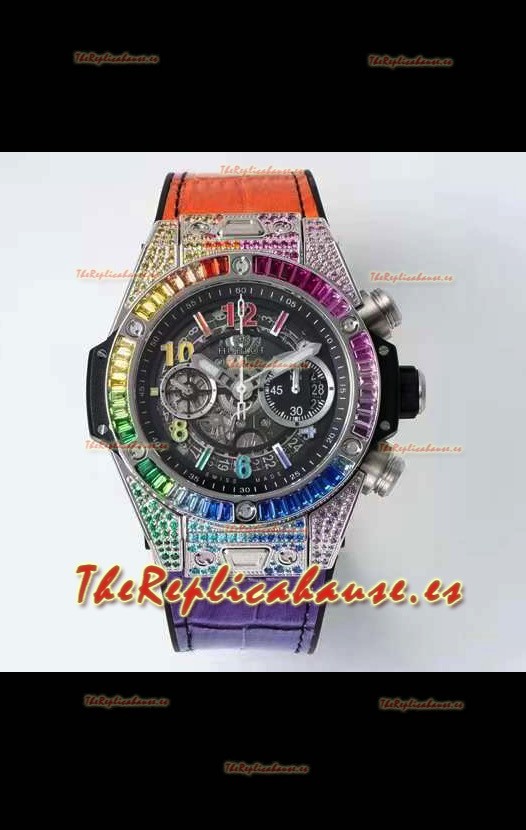 Hublot Big Bang UNICO Rainbow Reloj Réplica Suizo a Espejo 1:1