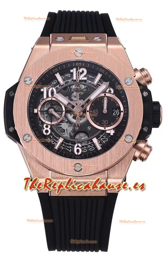 Hublot Big Bang Unico Caja de Oro Rosado Edición Reloj Réplica Suizo a Espejo 1:1