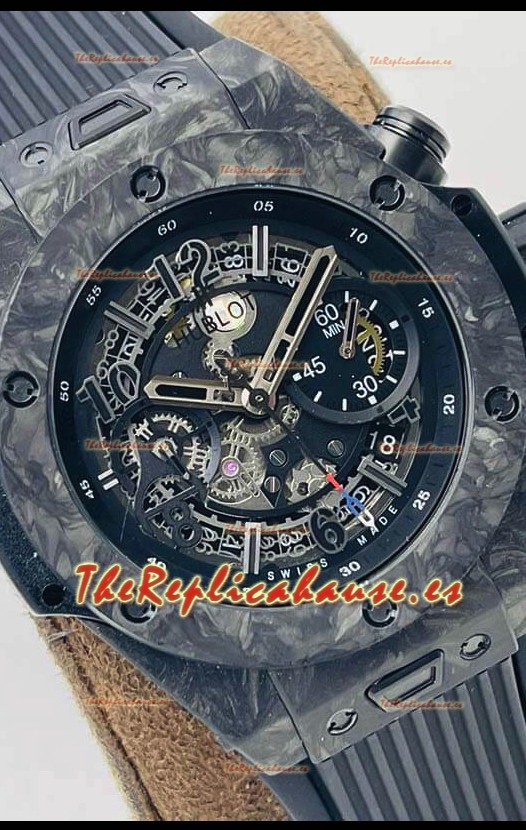 Hublot Big Bang Unico Carbono Negro Edición Las Vegas Boutique Reloj Réplica Suizo