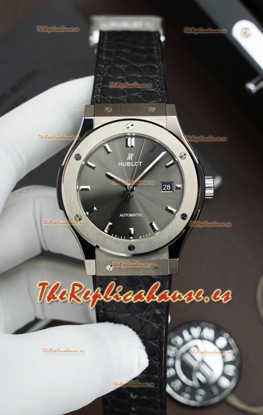 Reloj Hublot Super Clone Classic Fusion Titanio Dial Gris 42MM