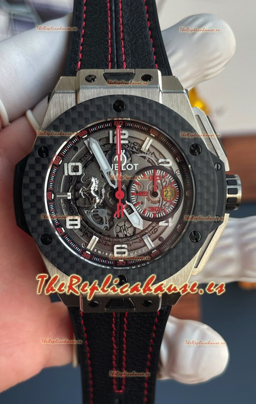 Hublot Big Bang Super Clone Ferrari Edición Titanio con Caja de Cerámica