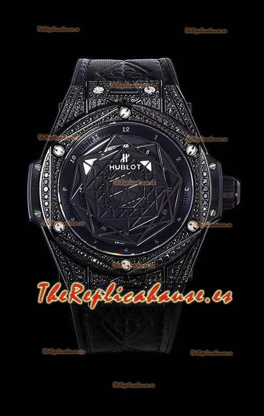 Hublot Big Bang One Click Sang Bleu Reloj Réplica a espejo 1:1 en Caja de Cerámica - 45MM