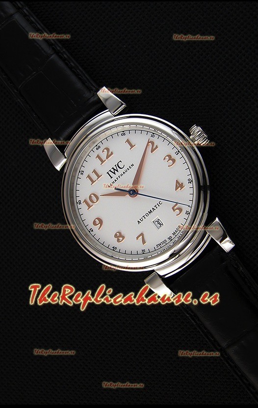IWC Schaffhausen DA Vinci IW356601 Reloj Suizo Automático Dial Blanco Réplica a Espejo 1:1