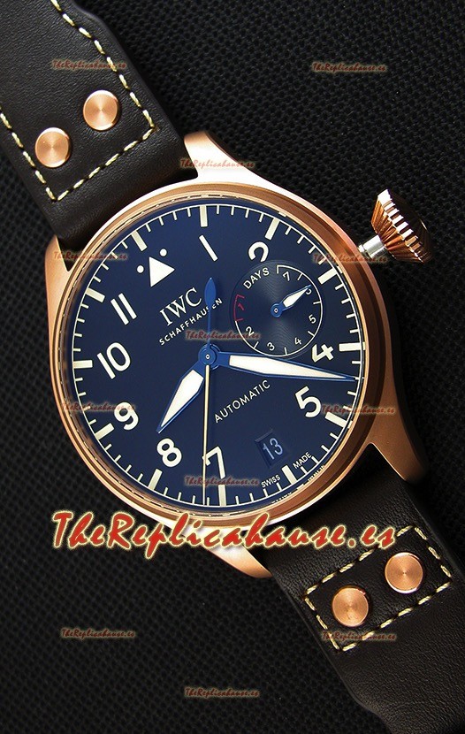 IWC Big Pilot's IW501005 Reloj Réplica Suizo Heritage - Función indicadora de la Reserva de Energía totalmente Funcional Réplica a Espejo 1:1