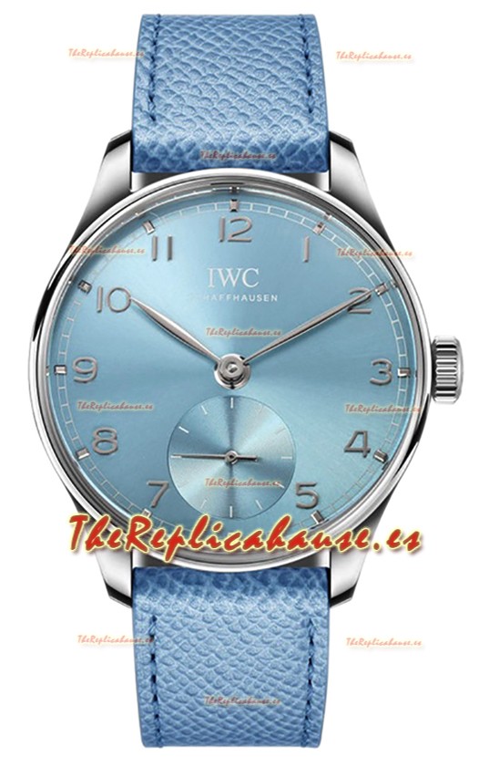 IWC Portugieser Automatic 40 IW358402 Dial Azul en Oro Blanco Reloj Réplica Espejo 1:1 