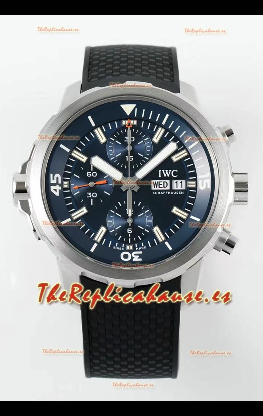 IWC Super Clone Aquatimer Cronógrafo IW376804 Réplica Suiza Dial Azul