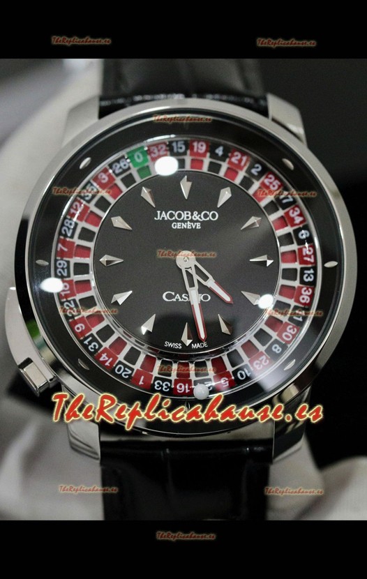 Jacob and Co Roulette Edition Reloj Réplica Caja en Acero Inoxidable