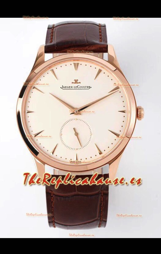 Jaeger LeCoultre Master Grand Reloj Ultra Fino Oro Rosado Réplica a Espejo 1:1