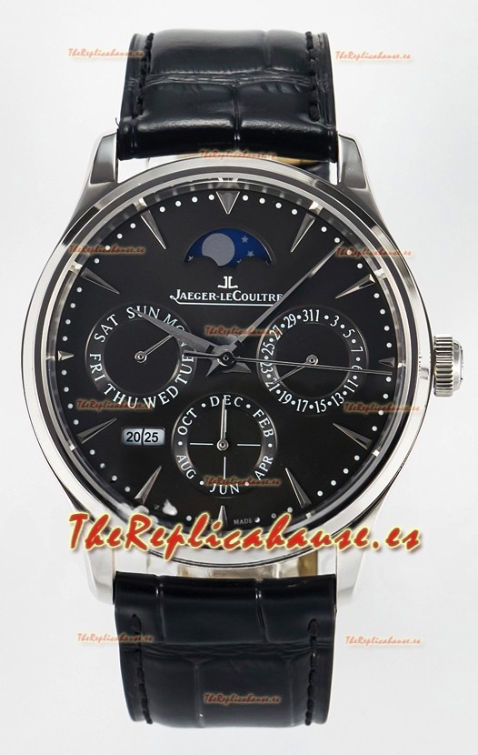 Jaeger LeCoultre Super Clone Master Ultra-Thin Calendario Perpetuo Reloj Dial Gris