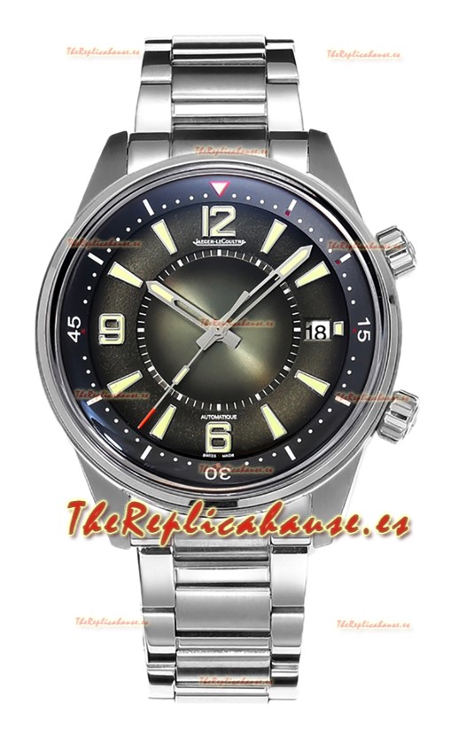 Jaeger LeCoultre Polaris Date Dial Verde Correa Acero Reloj Réplica Espejo 1:1 42MM