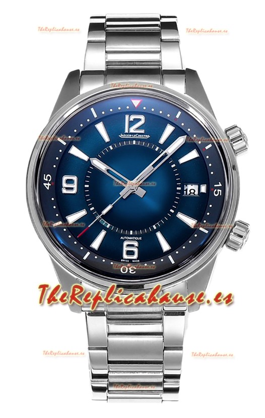 Jaeger LeCoultre Polaris Date Dial Azul Correa Acero Reloj Réplica Espejo 1:1 42MM