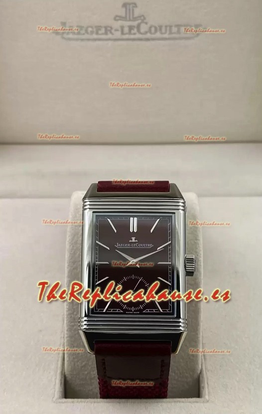 Jaeger-LeCoultre Reverso DuoFace Reloj Caja Acero Dial Rojo en Movimiento Suizo Automático