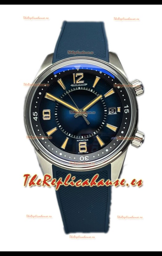 Jaeger LeCoultre Polaris Date Dial Azul Correa de Goma Reloj Réplica Espejo 1:1 42MM
