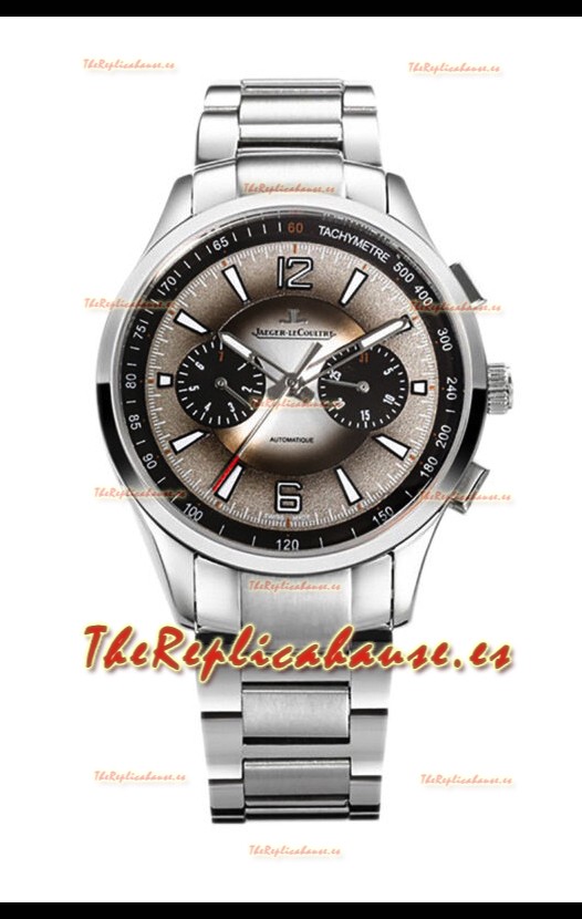 Jaeger LeCoultre Polaris Chronograph Caja Acero Inoxidable Dial Gris Reloj Réplica Suiza 