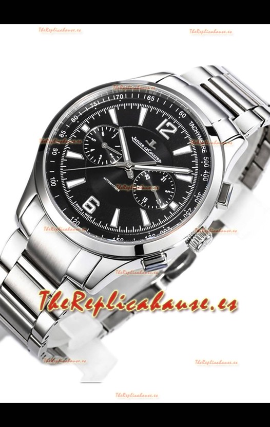 Jaeger LeCoultre Polaris Chronograph Caja Acero Inoxidable Dial Negro Reloj Réplica Suiza 