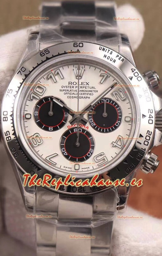 Rolex Cosmograph Daytona 116509 Dial Blanco Movimiento Cal.4130 - Reloj Acero 904L