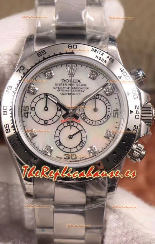 Rolex Cosmograph Daytona 116509 Dial Perla Movimiento Cal.4130 - Reloj Acero 904L
