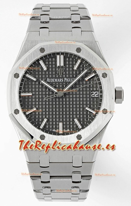 Audemars Piguet Royal Oak 15500 41MM Dial Gris Acero 904L Movimiento CALIBRE 4302 Réplica a Espejo 1:1
