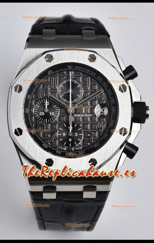Audemars Piguet Royal Oak Offshore Dial Gris Reloj Réplica Cronógrafo a Espejo 1:1 - Acero 904L