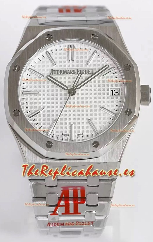Audemars Piguet Royal Oak 15510 41MM Dial Blanco Acero 904L Movimiento CALIBRE 4302 Réplica a Espejo 1:1