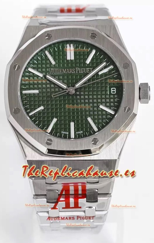 Audemars Piguet Royal Oak 15510 41MM Dial Verde Acero 904L Movimiento CALIBRE 4302 Réplica a Espejo 1:1