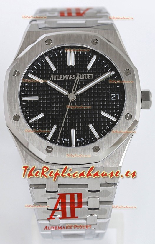 Audemars Piguet Royal Oak 15510 41MM Dial Negro Acero 904L Movimiento CALIBRE 4302 Réplica a Espejo 1:1