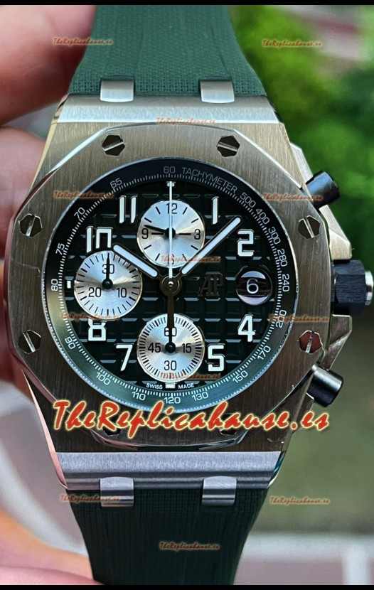 Audemars Piguet Royal Oak Offshore Dial Negro Reloj Réplica Cronógrafo a Espejo 1:1 - Acero 904L