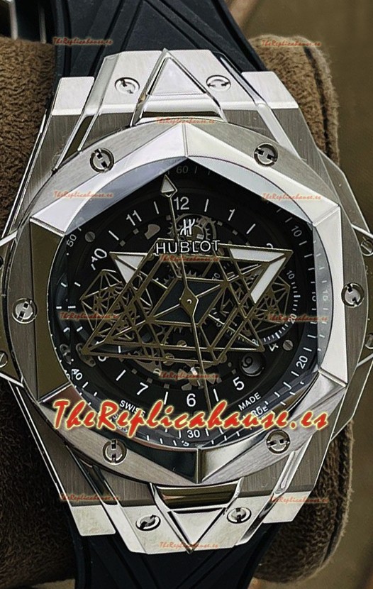 Hublot Big Bang UNICO Sang Bleu II Acero Inoxidable Calidad a Espejo 1:1 Reloj Réplica Suizo
