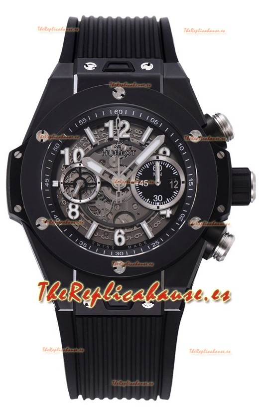 Hublot Big Bang Unico Caja Cerámica Negra Calidad a Espejo 1:1 Reloj Réplica Suizo