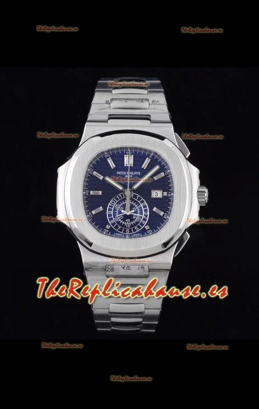 Patek Philippe Nautilus 5980/1A 904L Caja Acero en Dial Azul - Reloj Réplica 1:1
