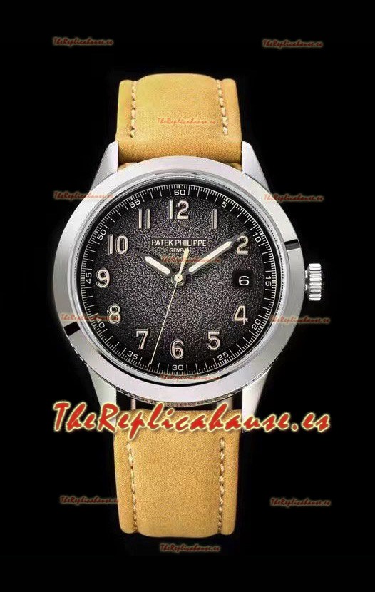 Patek Philippe Calatrava 5226G-001 Acero 904L Reloj Réplica a Espejo 1:1 Correa de Piel