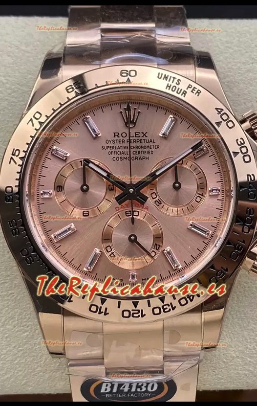 Rolex Cosmograph Daytona M116505 Oro Rosado Movimiento Original Cal.4130 - Reloj Acero 904L