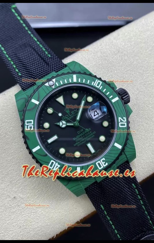 Rolex Submariner DiW Edición Fibra de Carbono Reloj Réplica Suiza - Réplia a Espejo 1:1
