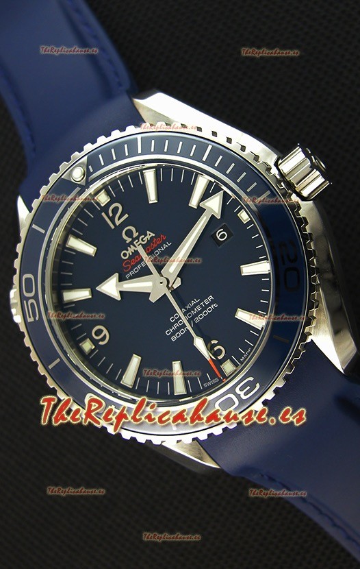 Omega Seamaster Planet Ocean Swiss Correa Azul Réplica 45MM 1:1 Ultimate Edition Watch 