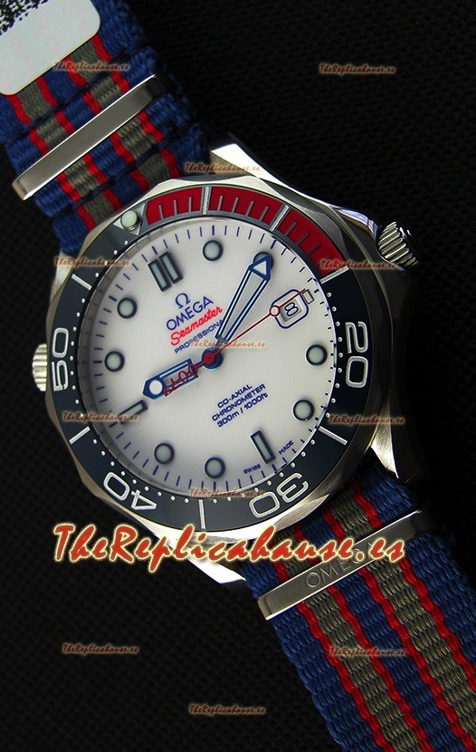 Omega Seamaster Diver 300M 007 Commander's Reloj Réplica Suizo a Espejo 1:1 Edición Limitada