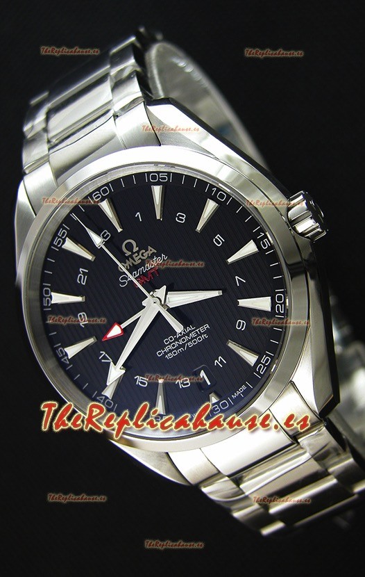 Omega Seamaster Aqua Terra GMT 150M 43MM Réplica a Espejo 1:1 Dial Negro