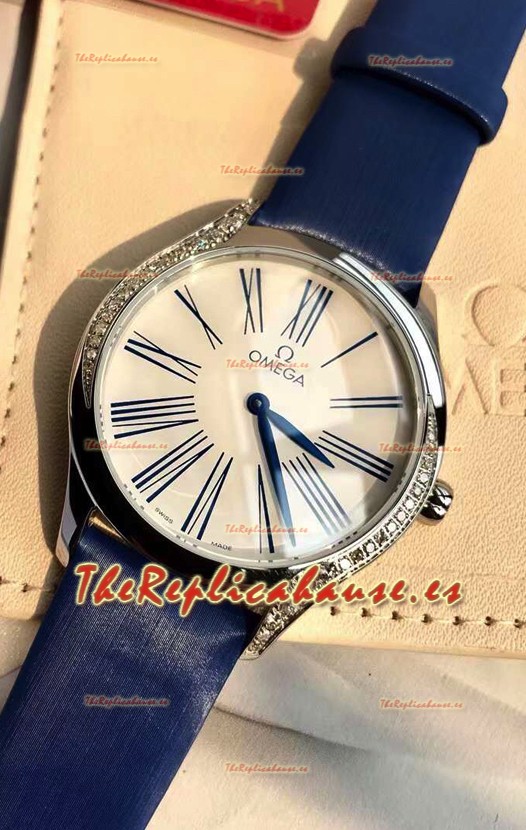 Omega De Ville Tresor Edition Reloj de Cuarzo Suizo 36MM Caja de Acero Dial Blanco