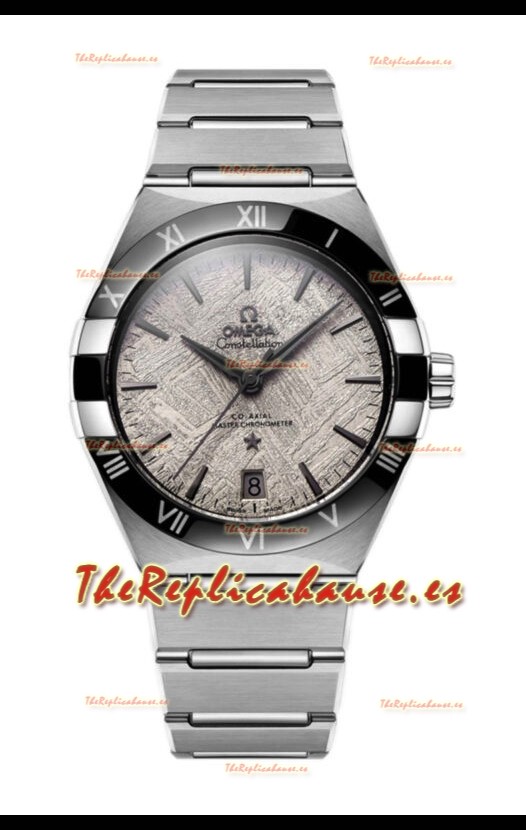 Omega Co-Axial Constellation Dial Meteorite Acero Inoxidable Réplica Espejo 1:1 41MM
