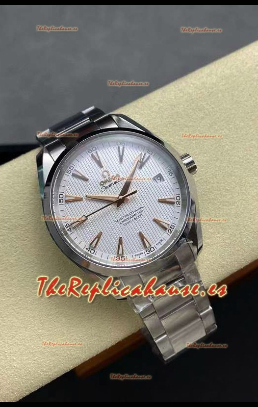 Omega Aqua Terra 150M Dial Blanco Caja Acero 904L Dial Blanco Réplica Espejo 1:1 41MM 