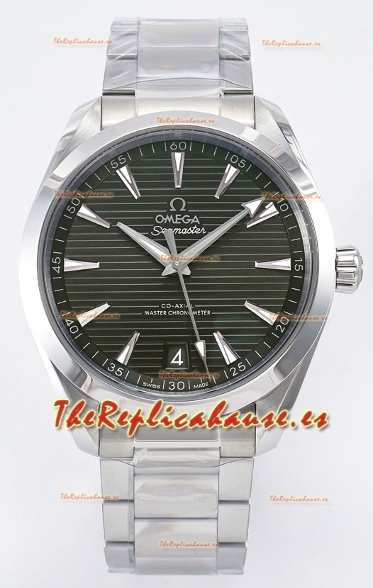 Omega Aqua Terra 150M Dial Verde Caja Acero 904L Réplica Espejo 1:1 41MM 