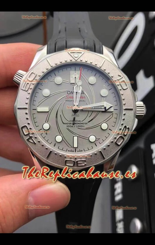Omega Seamaster 300M Co-Axial Master Chronometer Dial Gris Bisel Titanio - Réplica a Espejo 1:1