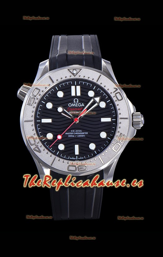 Omega Seamaster Diver Edición Nekton 300M Reloj Réplica a Espejo 1:1 en Dial Negro