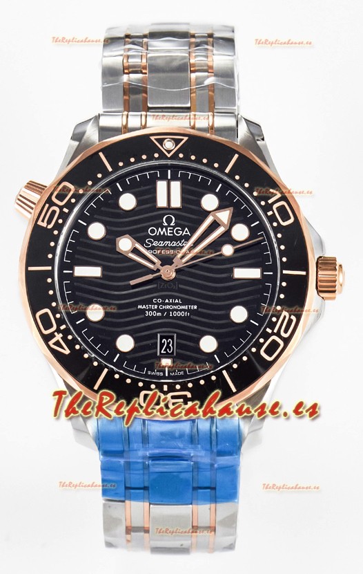 Omega Seamaster Super Clone 300M Master Chronometer Reloj Suizo Azul 2 Tonos