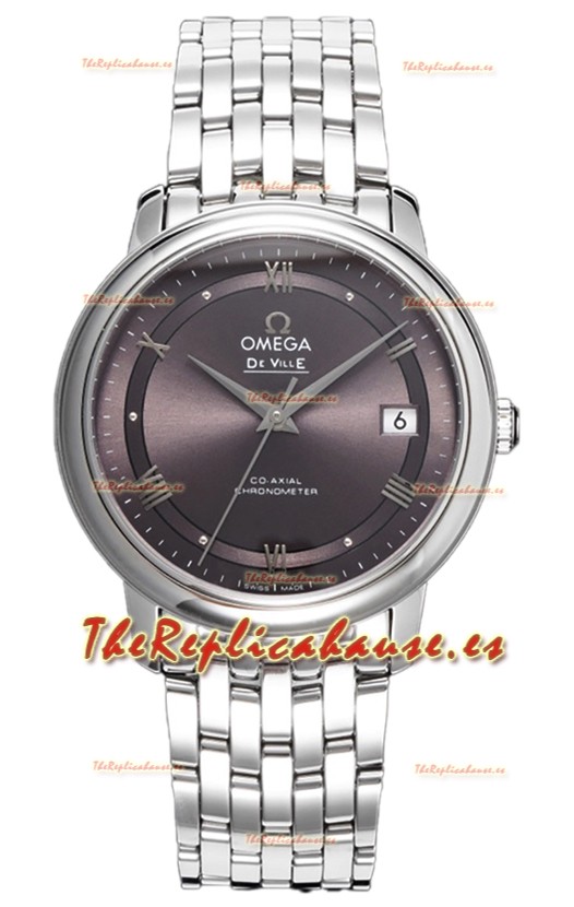 Omega De Ville Co-Axial Chronometer 36.8MM Reloj Réplica Suizo en Dial Gris 
